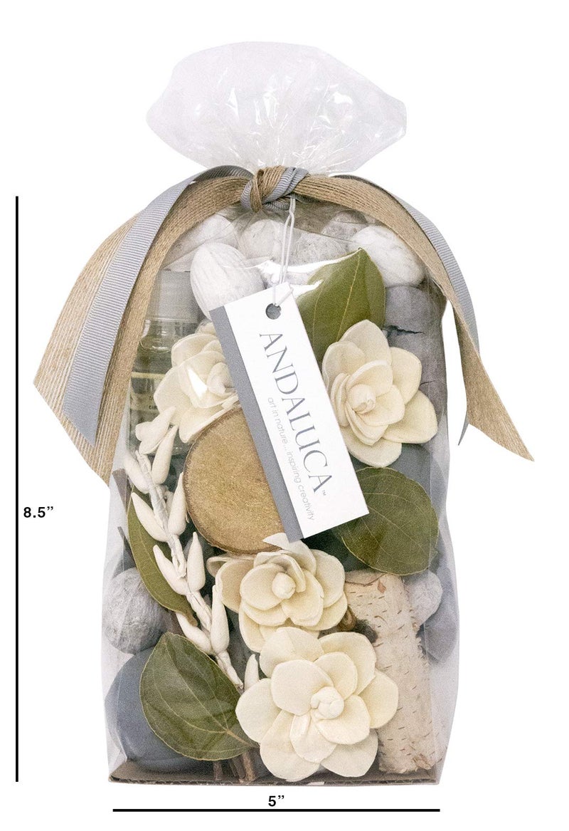 ANDALUCA Cashmere Oak Potpourri | Large 20 oz Bag + Fragrance Vial | Scents of Orchid, Eucalyptus, Mandarin, Black Rose, Cashmere Musk and Patchouli - Image 4